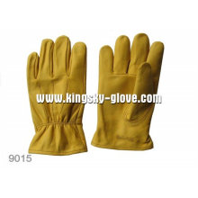 Gold Cow Grain Straight Thumb Driver Work Glove